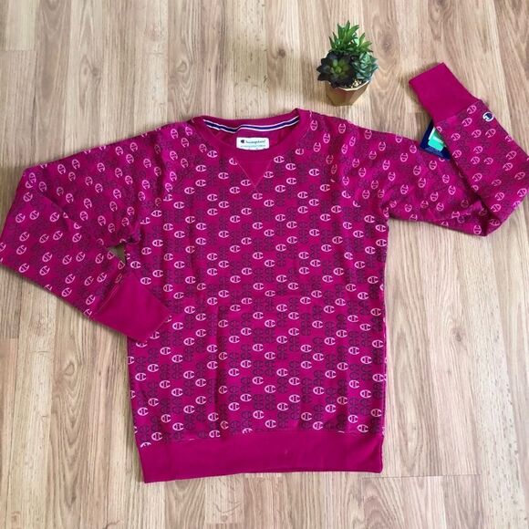 NWT CHAMPION PowerBlend Small Logo Fleece Lined Sweatshirt - Picture 2 of 8